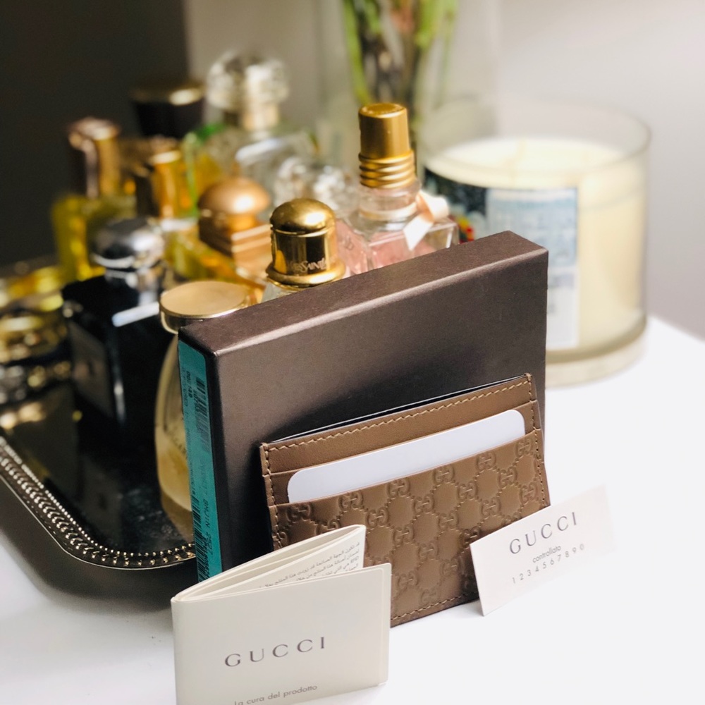 Gucci Guccissima card holder